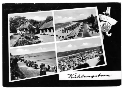 AK, Kühlungsborn Kr. Bad Doberan, vier Abb., gestaltet, 1964