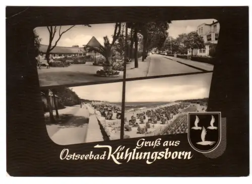 AK, Kühlungsborn Kr. Bad Doberan, vier Abb., gestaltet, 1964