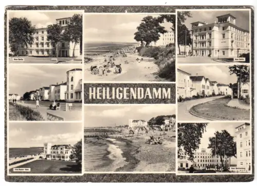 AK, Bad Doberan, OT Heiligendamm, acht Abb., gestaltet, 1960