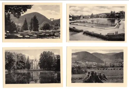 acht kleine Fotos, Friedrichroda Thür. , Format: 6 x 9 cm, 1951