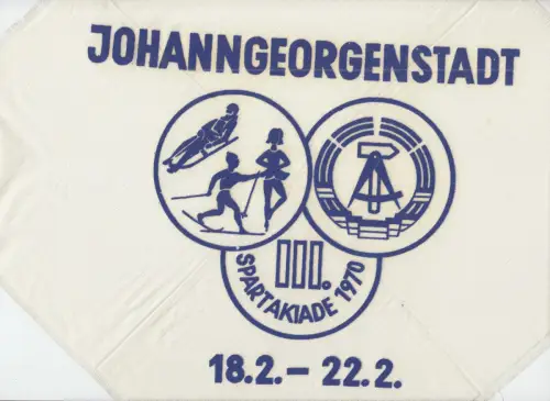 kleines Tuch, III. Kinder- und Jugenspartakiade, Johanngeorgenstadt, Febr. 1970