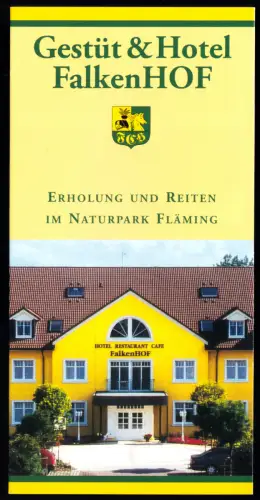 tour. Prospekt, Niemegk OT Neuendorf, Hotel und Gestüt FalkenHOF, 2000