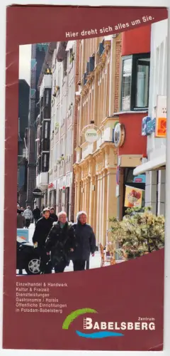 tour. Prospekt, Potsdam Babelsberg mit Innenstadtplan, 2000