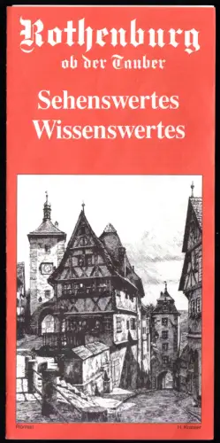 tour. Prospekt, Rothenburg ob der Tauber, Sehenswertes - Wissenswertes, 1993