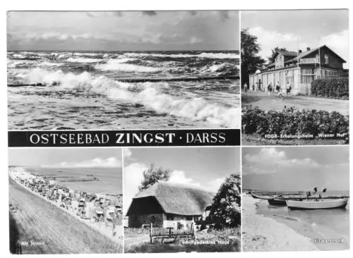 AK, Ostseebad Zingst Darß, fünf Abb., 1967