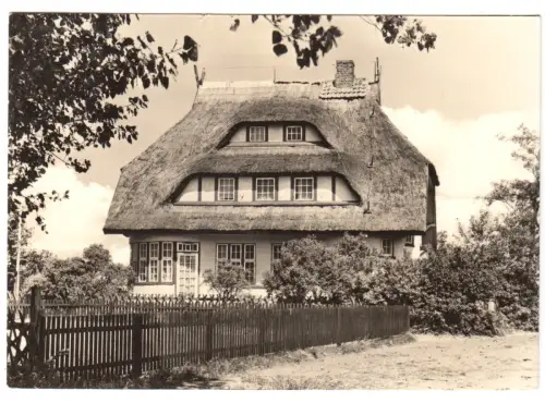 AK, Ostseebad Dierhagen, Kr. Ribnitz-Damgarten, Rieddachhaus, 1967