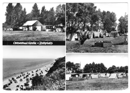 AK, Ostseebad Rerik, Zeltplatz, vier Abb., 1977