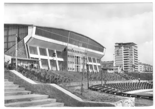 AK,  Schwerin, Sport- und Kongresshalle und Stadion, Version 5, 1964