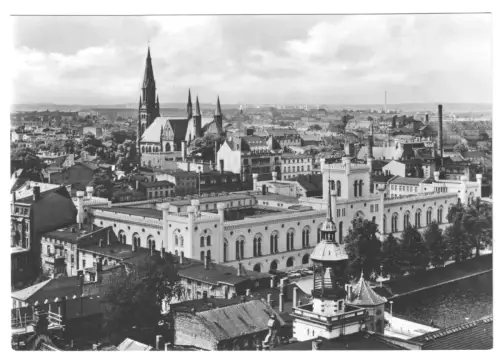AK,  Schwerin, Teilansicht, Blick vom Dom, 1969