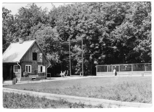 AK,  Schwerin, Partie im Tierpark, 1973