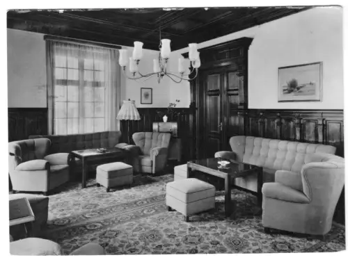 AK, Bad Doberan, OT Heiligendamm, Max-Planck-Haus, Empfangsraum, 1962