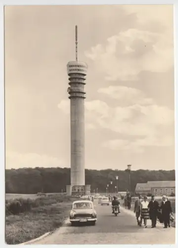 AK,  Schwerin Zippendorf, Fernsehturm, Version 3, 1966