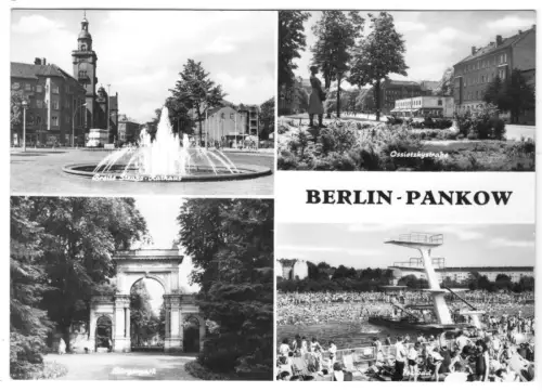 AK, Berlin Pankow, vier Abb., 1970