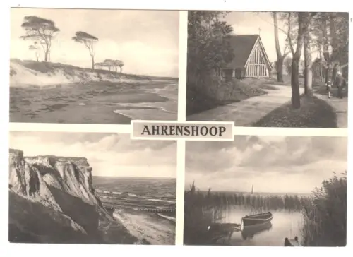 AK, Ostseebad Ahrenshoop, Kr. Ribnitz-Damgarten, vier Abb., 1970