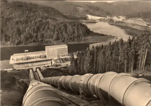 AK, Wendefurth Harz, Pumpspeicherwerk mit Wendefurter Becken, 1970