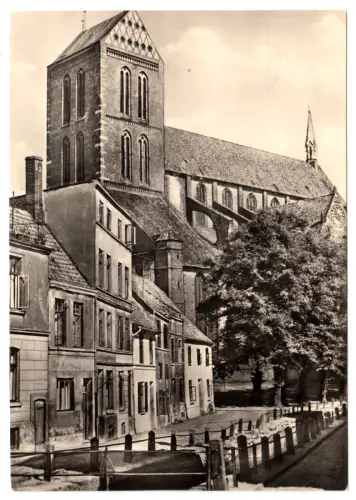 AK, Wismar, Frische Grube und Nicolaikirche, 1965