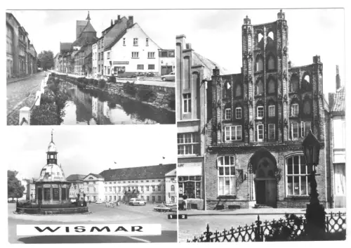 AK, Wismar, drei Abb., 1980