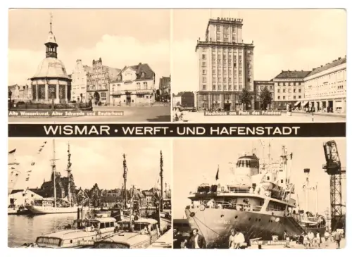 AK, Wismar, vier Abb., 1969
