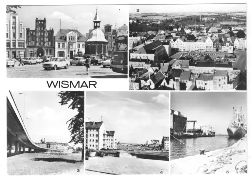 AK, Wismar, fünf Abb., 1981