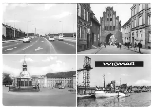 AK, Wismar, vier Abb., 1974