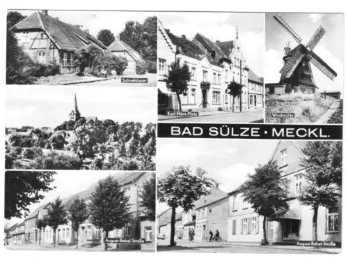 AK, Bad Sülze Meckl., sechs. Abb., u.a. Mühle, 1972