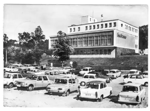 AK, Ostseebad Ahrenshoop, Kr. Ribnitz-Damgarten, Kurhaus, zeitgen. PKW, 1977