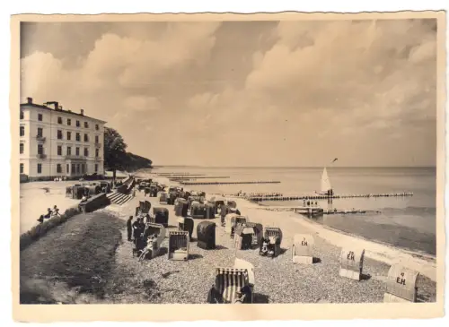AK, Bad Doberan, OT Heiligendamm, Strandpartie, um 1958