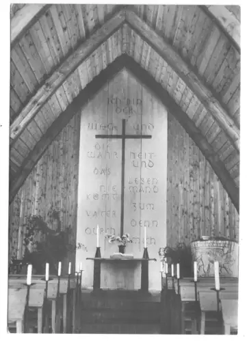 AK, Ostseebad Ahrenshoop, Kr. Ribnitz-Damgarten, Kirche, Innenraum, 1973