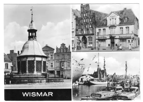 AK, Wismar, drei Abb., 1975