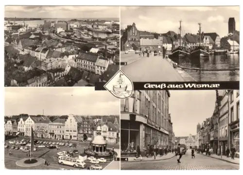 AK, Wismar, vier Abb., 1970