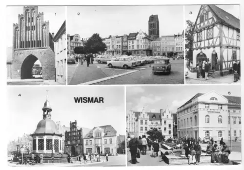 AK, Wismar, fünf Abb., 1984