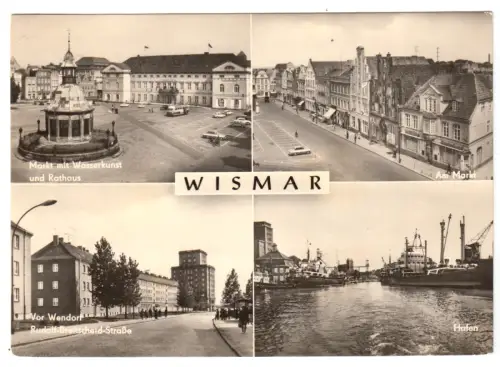 AK, Wismar, vier Abb., 1970
