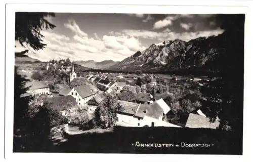 AK, Arnoldstein, Kärnten, Teilansicht mit Dobratsch, 1941
