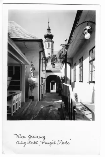 AK, Wien Grinzing, "Weingut Rode", 1939