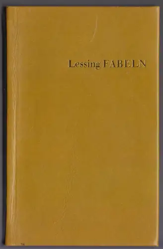 Lessing, Gotthold Ephraim; Der Rangstreit der Tiere, Fabeln, 1980