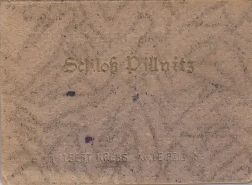 Mäppchen, Leporello mit 10 kl. Fotos, Pillnitz, Schloß, Format: 6 x 9 cm, 1958