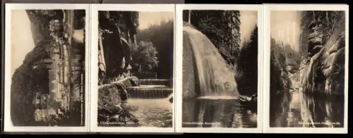 Mäppchen, Leporello, 8 kl. Fotos, Böhmische Schweiz , Form.: 6 x 9 cm, um 1938