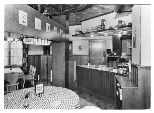 AK, Groß Stieten Kr. Wismar, Gastst. Mecklenburger Mühle, Mühlenstube, V2, 1973