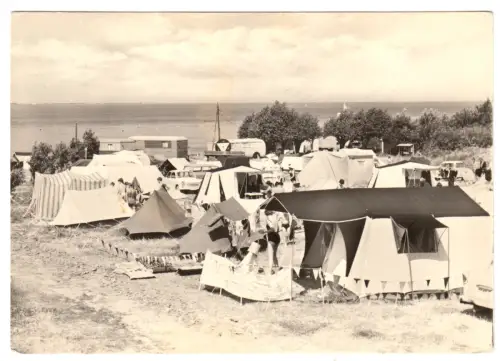 AK, Wohlenberger Wiek Ostsee, Zeltplatz, 1970