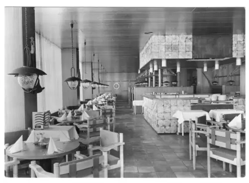 AK, Rostock Warnemünde, Hotel "Neptun", Restaurant Seemannskrug, Version 2, 1974