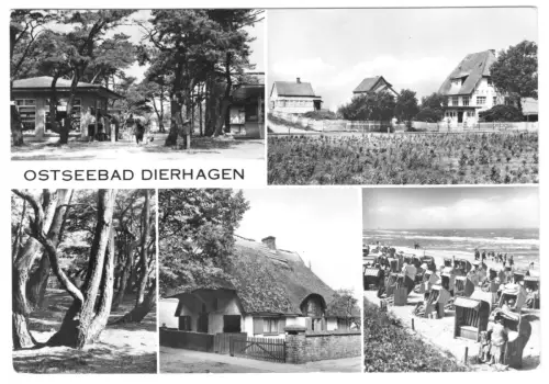 AK, Ostseebad Dierhagen, Kr. Ribnitz-Damgarten, fünf Abb., 1983