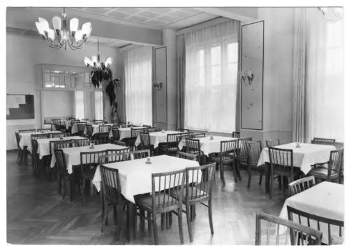 AK, Bad Wilsnack, Puschkin-Kurhaus, Speiseraum, 1971