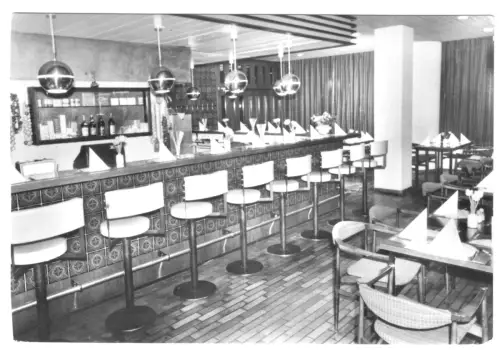 AK, Rostock Warnemünde, Hotel "Neptun", Snak-Bar, 1975