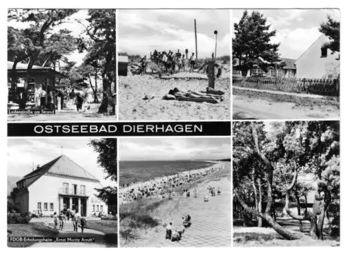 AK, Ostseebad Dierhagen, Kr. Ribnitz-Damgarten, sechs Abb., 1971