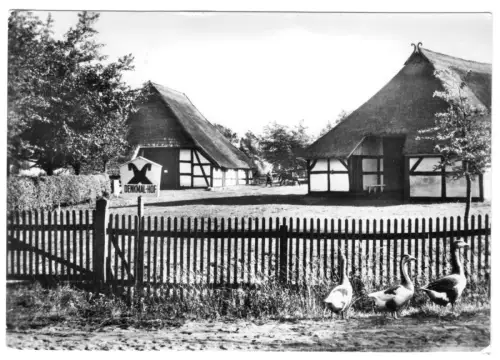 AK, Klockenhagen, Kr. Ribnitz-Damgarten, Denkmalhof, 1971