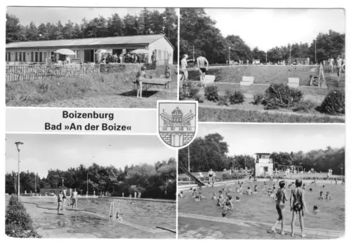 AK, Boizenburg Elbe, Bad "An der Boitze", vier Abb., 1987