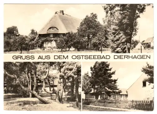 AK, Ostseebad Dierhagen, Kr. Ribnitz-Damgarten, drei Abb., 1975