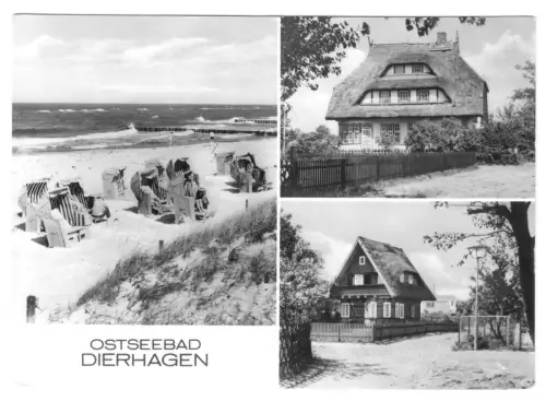 AK, Ostseebad Dierhagen, Kr. Ribnitz-Damgarten, drei Abb., 1975