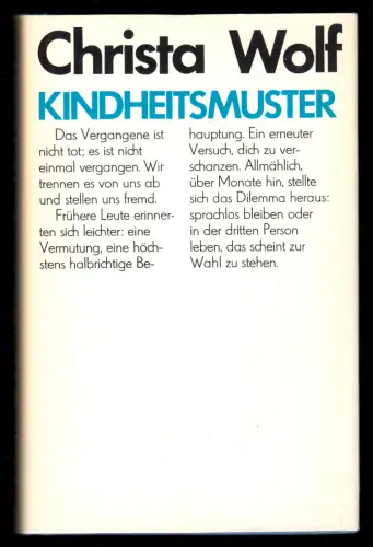 Wolf, Christa; Kindheitsmuster, 1984