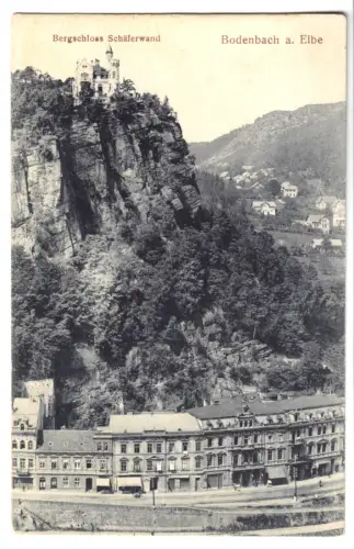 AK, Bodenbach, Děčín, Teilansicht, um 1910